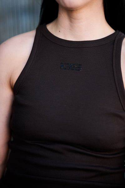 GZdrew Rhinestone Logo Tank - Molé