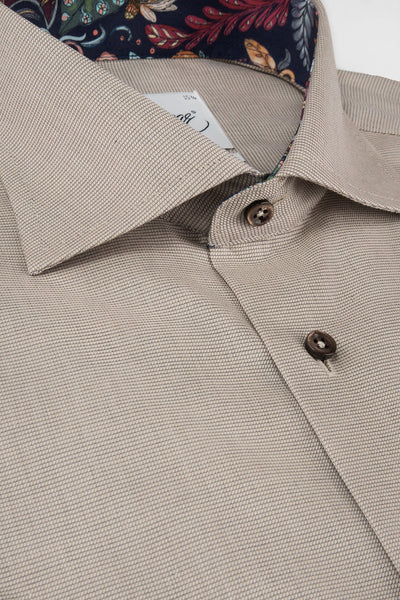 REGULAR FIT SHIRT WITH CONTRAST DETAILS