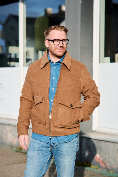 Jakob Wool Blend JKT - Chipmunk