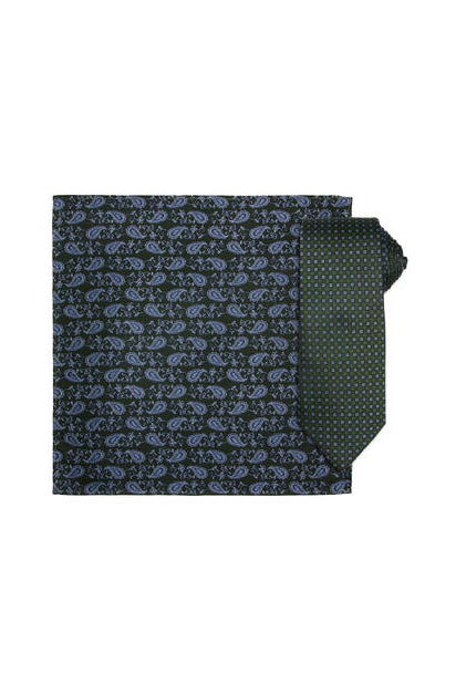 Silkeslips + Lommetørkle - 8cm - Grønn