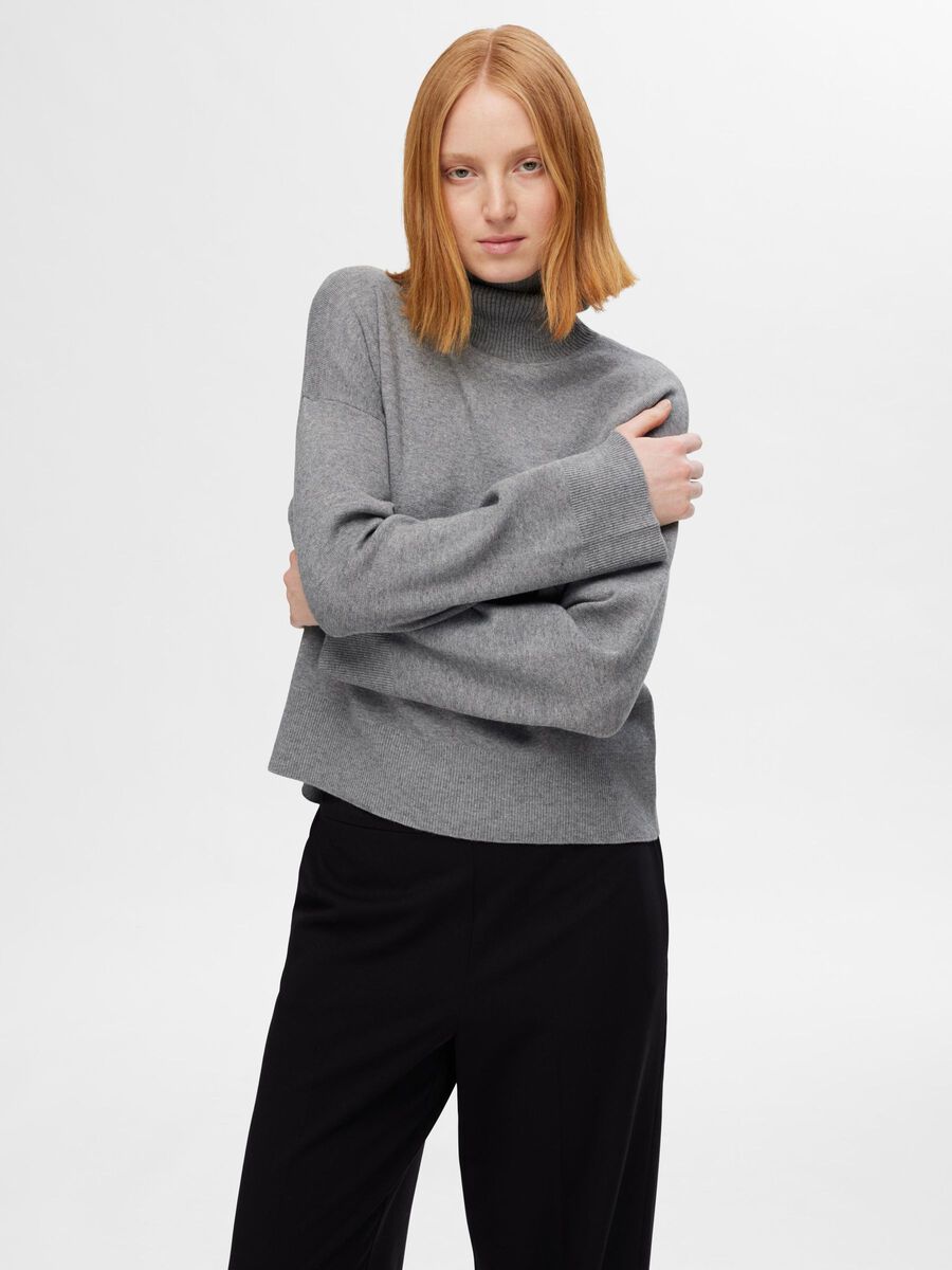 Kamma Ls Knit Roll Neck