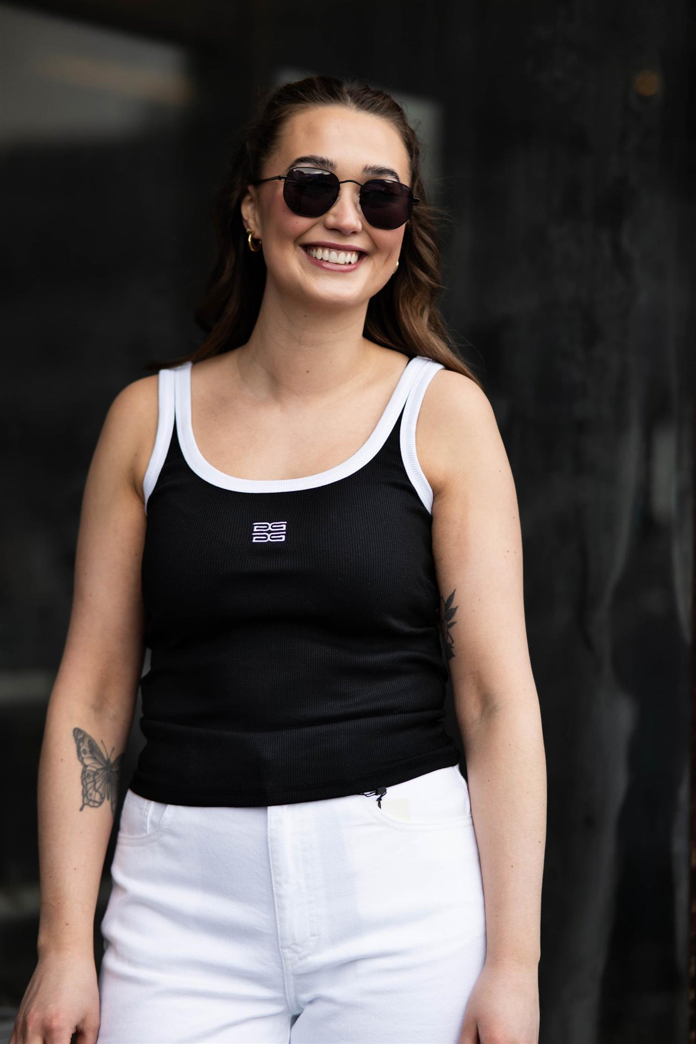 GZDrew Contrast Logo Top Black/White