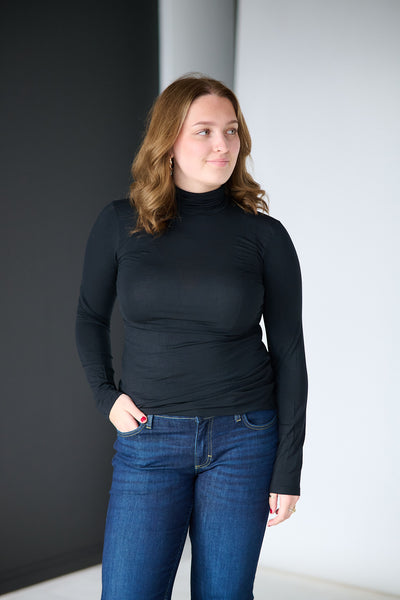 Perfect Line Turtle LS - Black