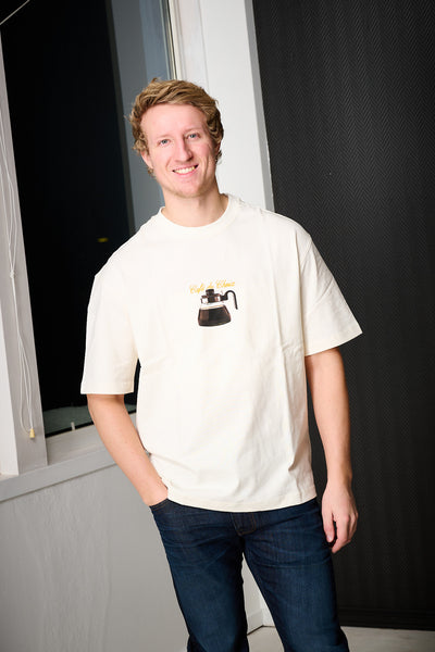 Relaxnorman ss Coffee Tee - Egret