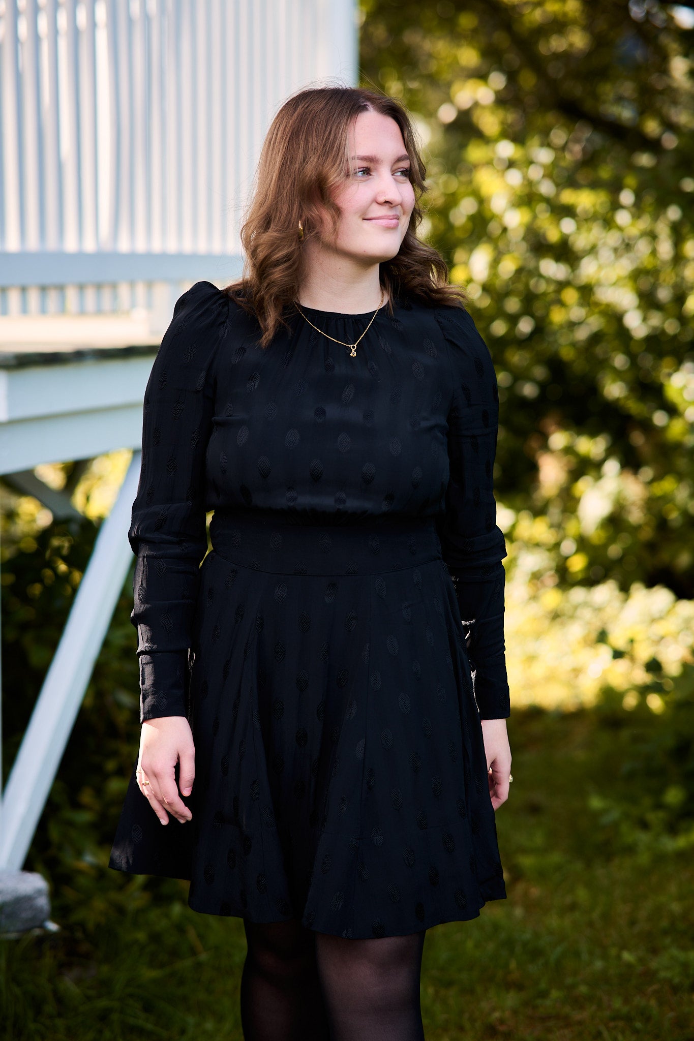 Viscose Mini Dress - Black