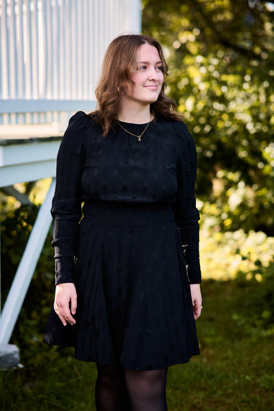 Viscose Mini Dress - Black
