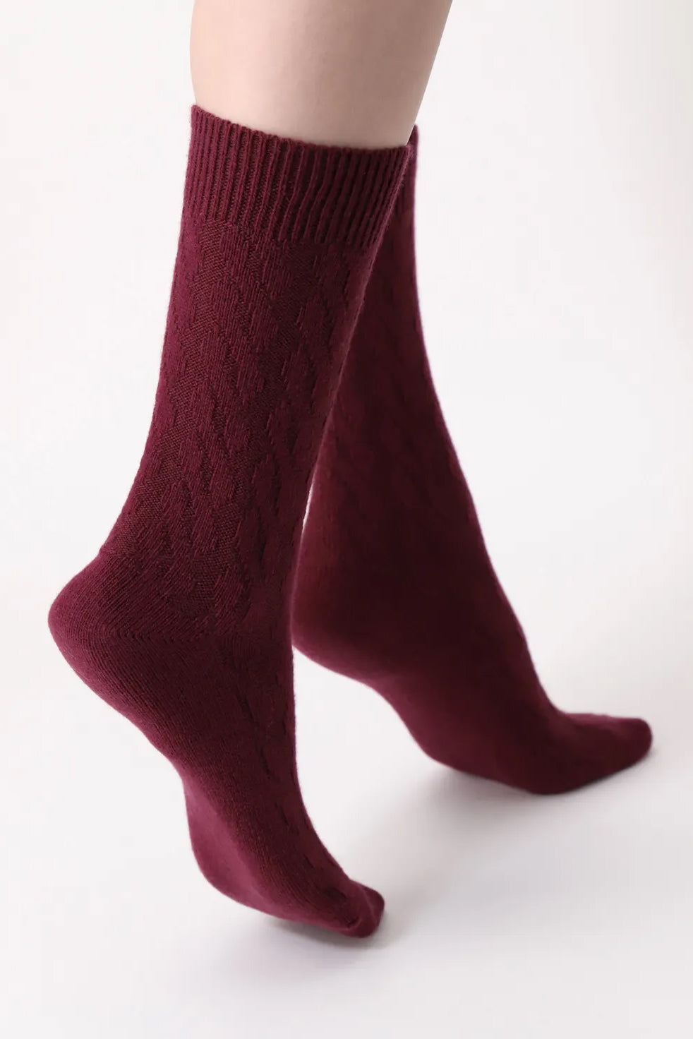 Gwen Socks - Plum 3