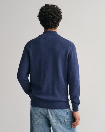 Casual Cotton Zip Cardigan