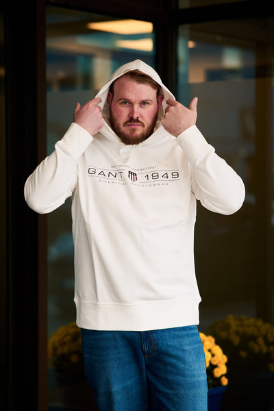 Graphic Hoodie - Eggshell