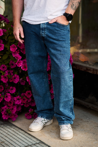M9Z1 Straight Fit Jeans - Mid Blue Indigo