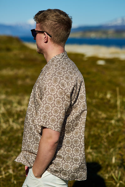 Relaxsun Shirt SS Resort - Oatmeal/Mosaic