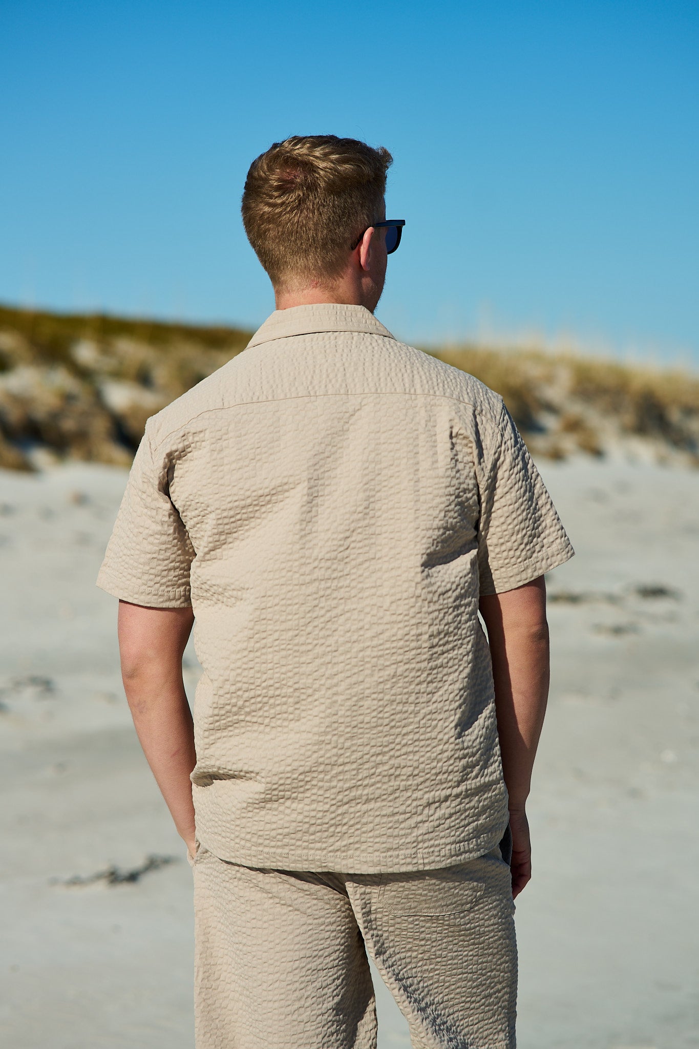 Relaxed-Ace Seersucker SS Shirt - Pure Cashmere