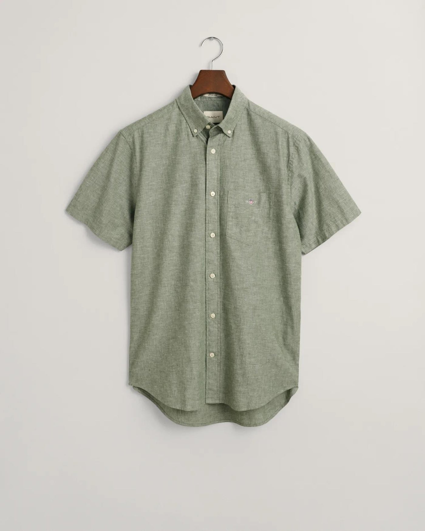 Reg Cotton Linen ss Shirt