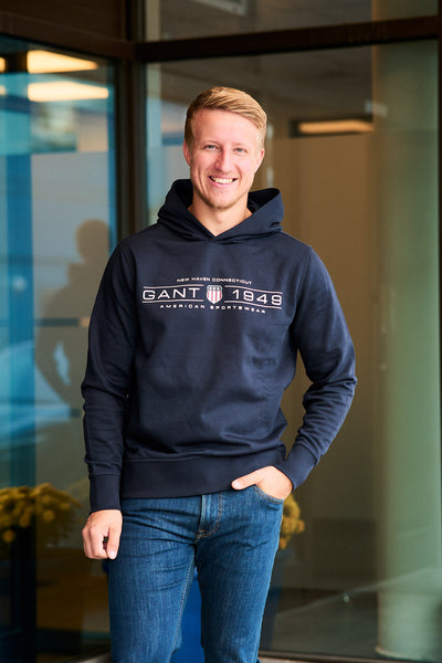 Graphic Hoodie - Evening Blue