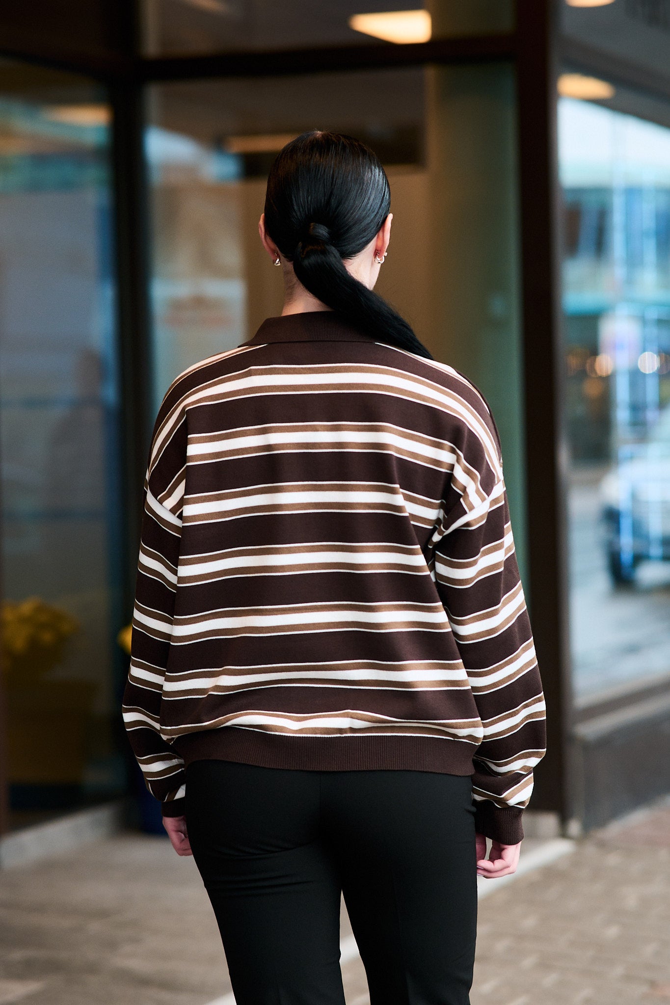 Paige Polo Pullover - Molé/Dark Beech/Egret