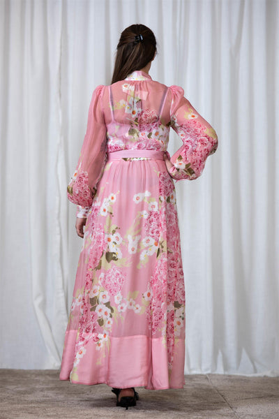 Organza Belt Dress