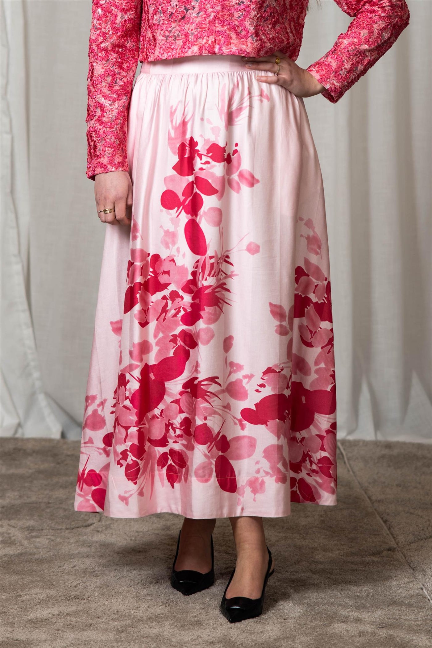 Viscose Midi Skirt