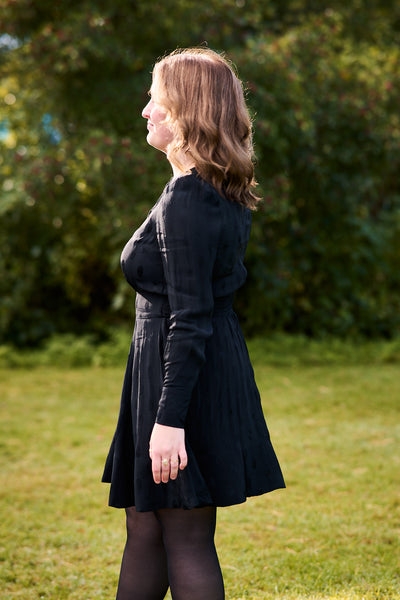 Viscose Mini Dress - Black