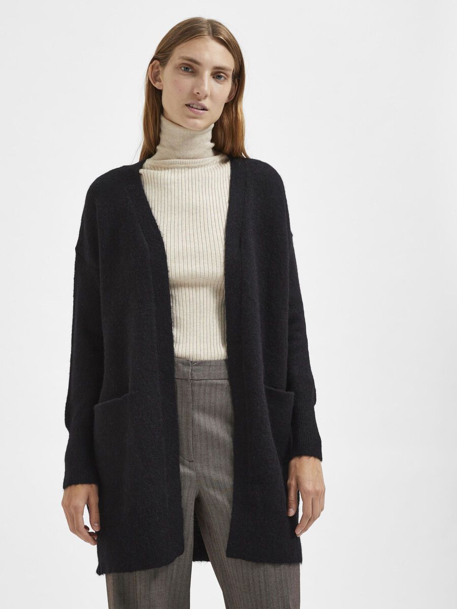 Lulu New LS Knit Long Cardigan