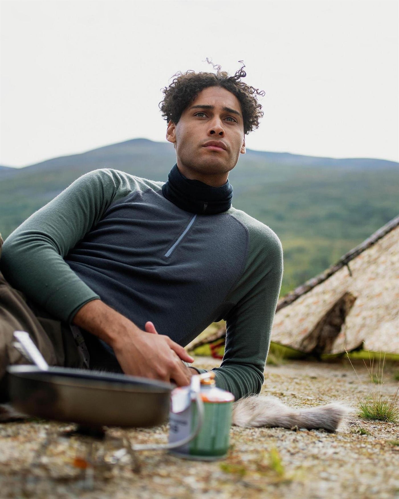 Active Wool Longsleve Shirt W/Zipper