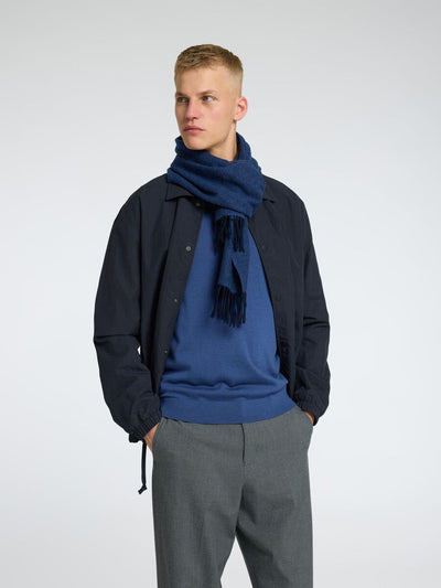 Tray Ls Knit Merino Crew Neck Noos - Blue