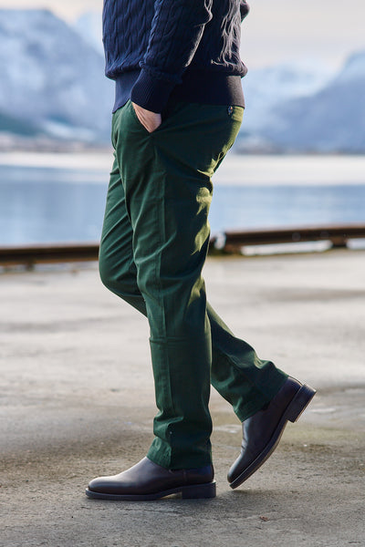 Denton Printed Structure Chino - Riverbed Green