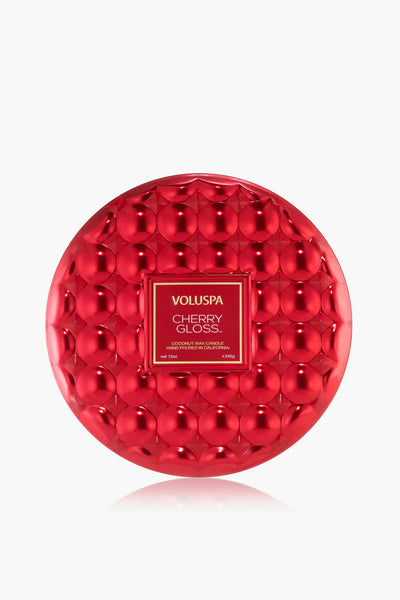 3 Wick Tin Candle 40t - Cherry Gloss