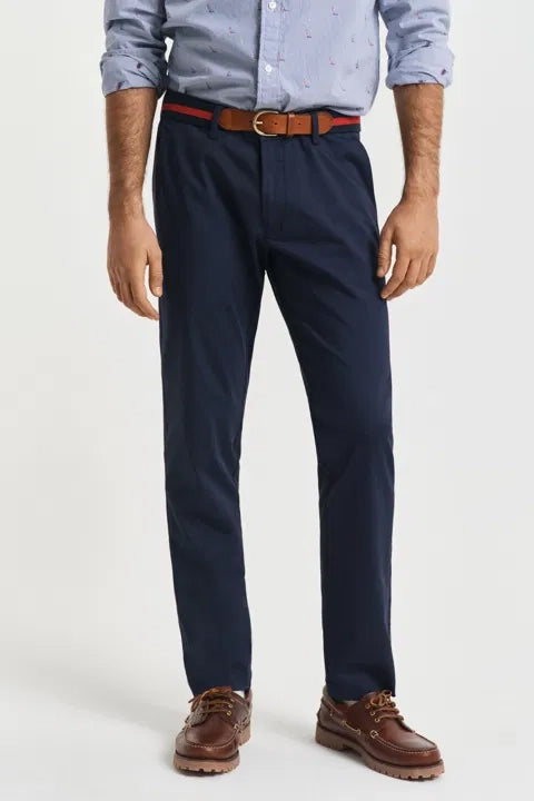 Slim Sport Chinos - Evening Blue