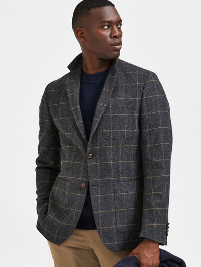Slim-Dallas Wool Chk Blz