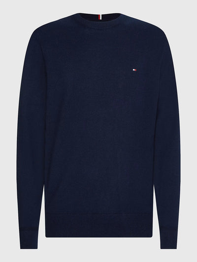 Pima Org Ctn Cashmere Crew Neck - Desert Sky