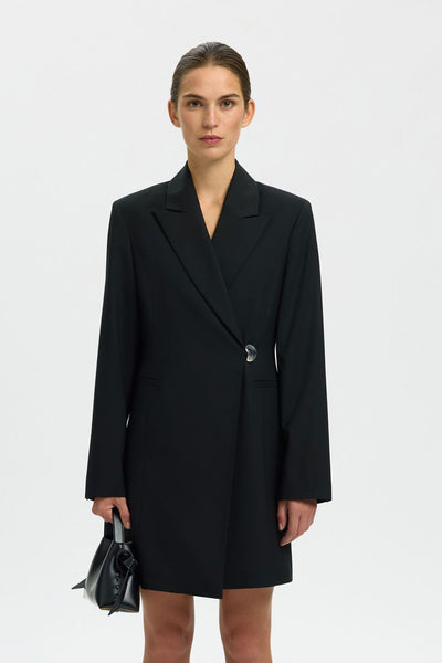 Lisa Blazer Dress - Black
