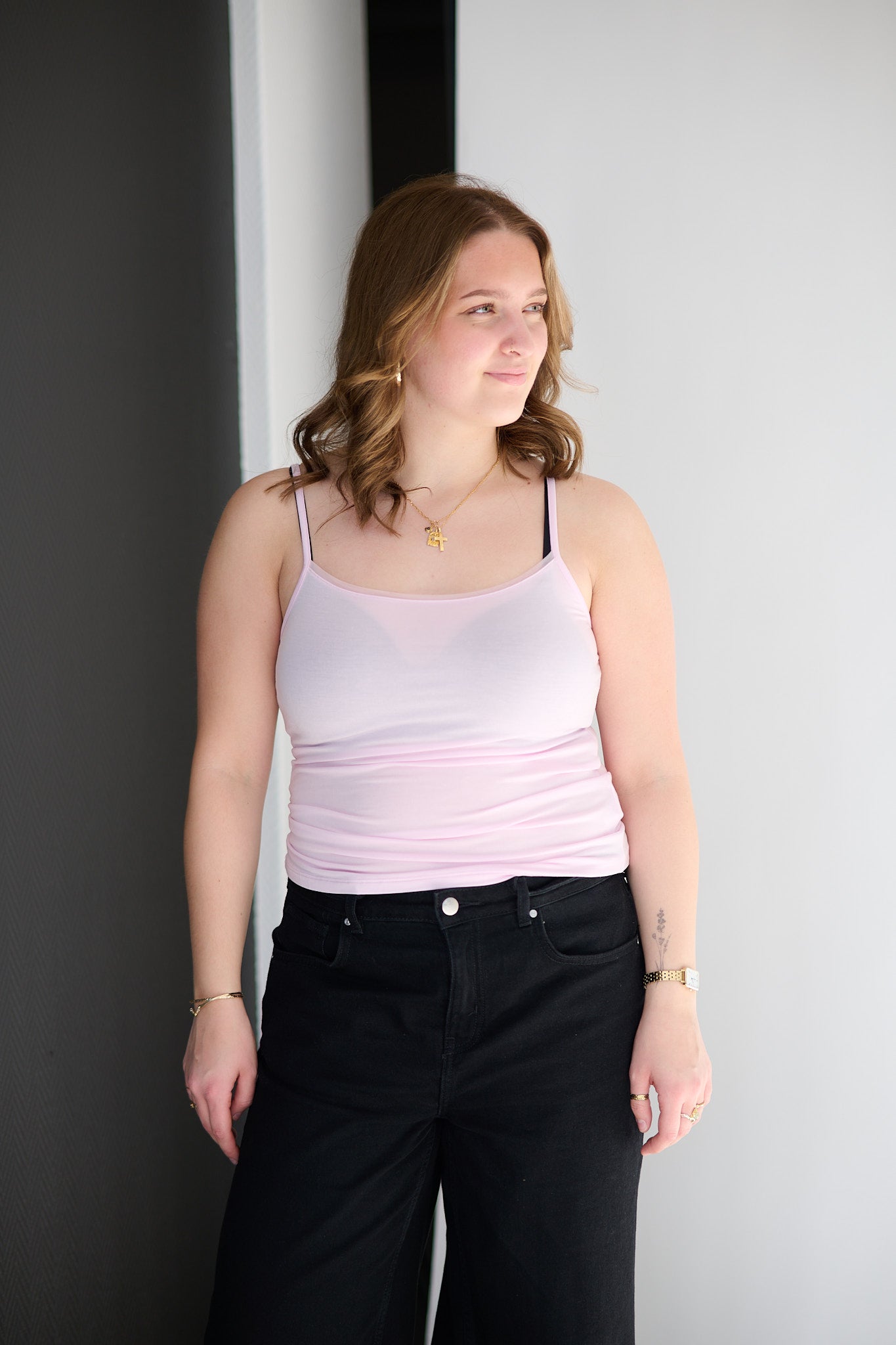 Perfect Line Modal Top - Rose