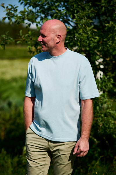LooseOscar SS O-neck Tee - Winter Sky