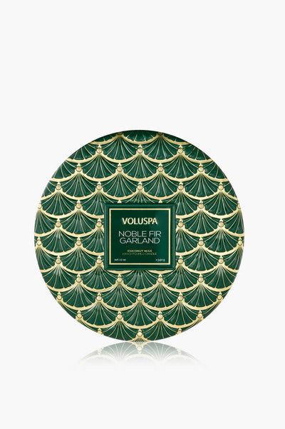 3 Wick Tin Candle, 40 timer - Noble Fir Garlander