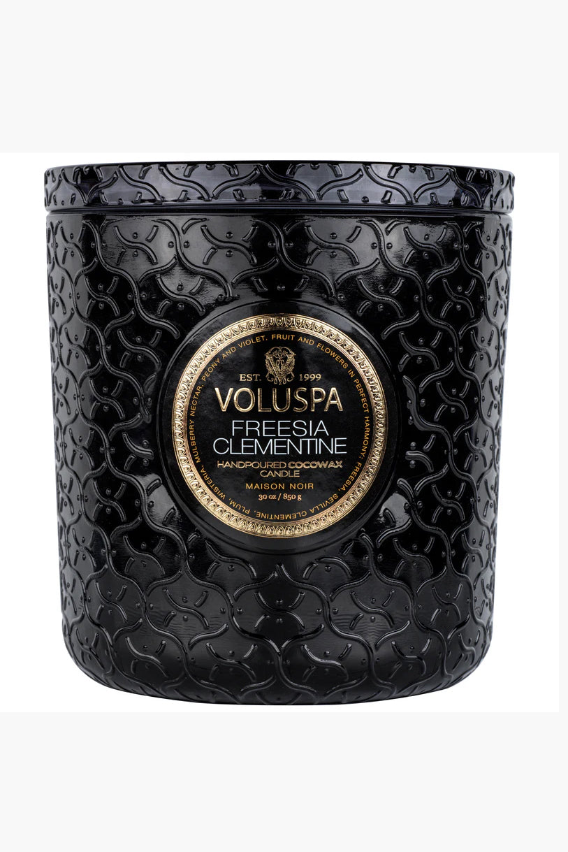 Luxe Jar Candle 80 Timer - Freesia Clementine