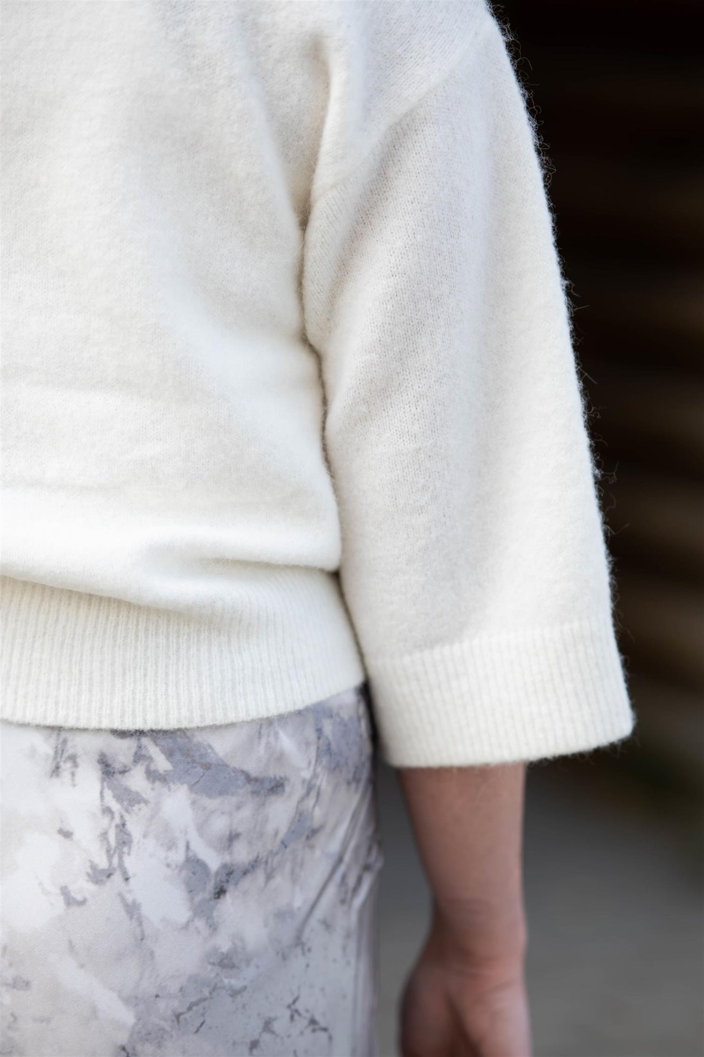 GZAlpha SS Cardigan Ivory