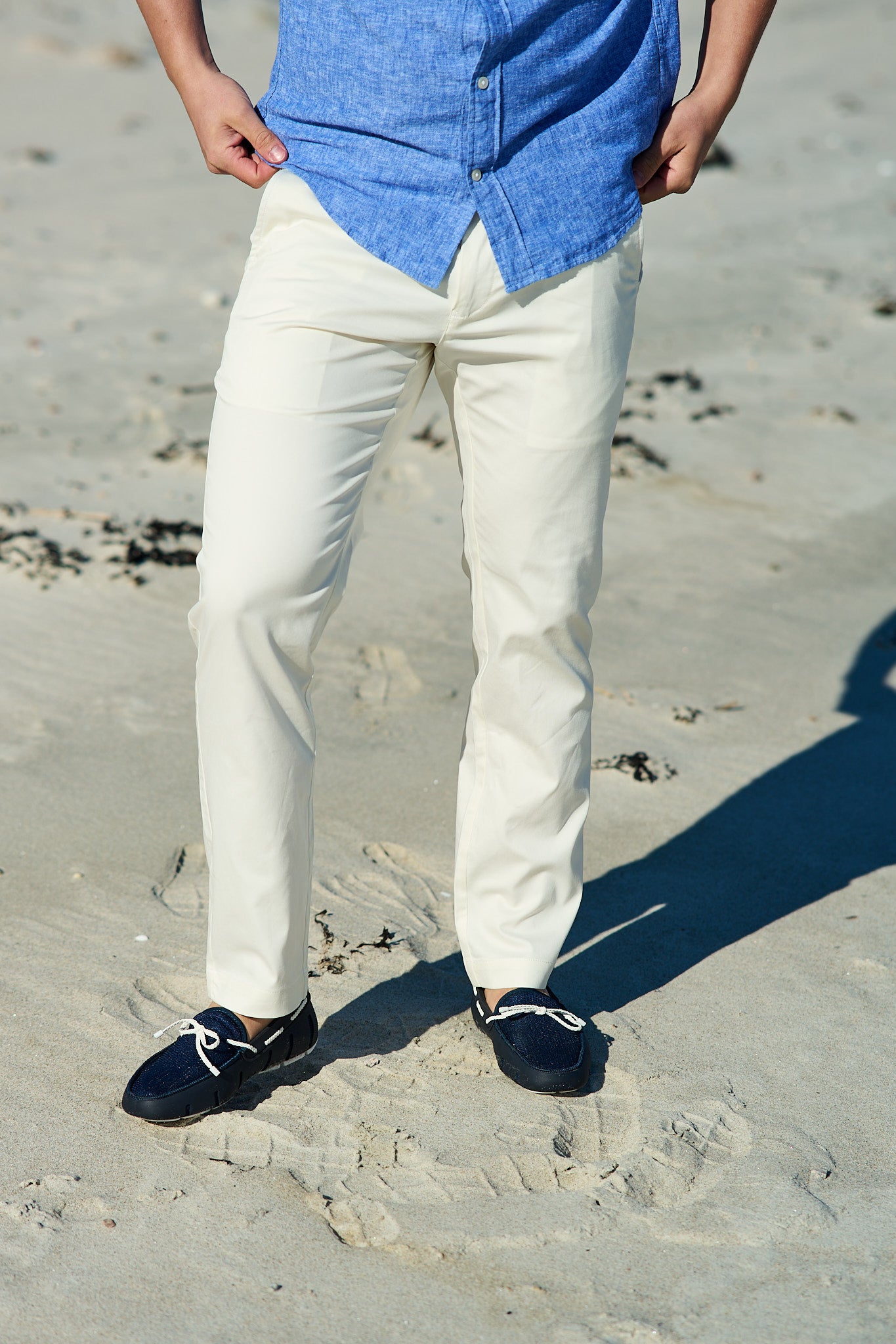 Slim Sport Chinos - Cream