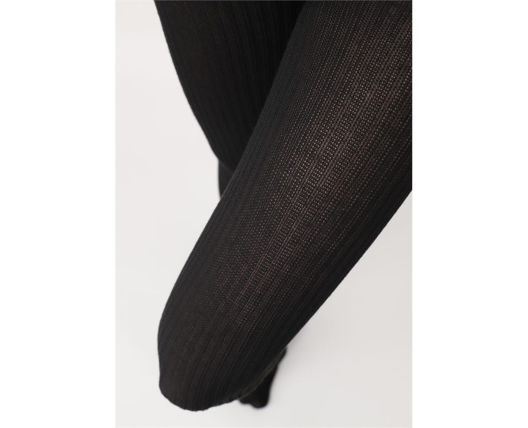 Eco Sneakers Natural Rib Black