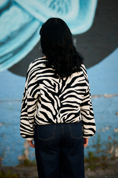 GZZebba Cardigan Black/birch tiger