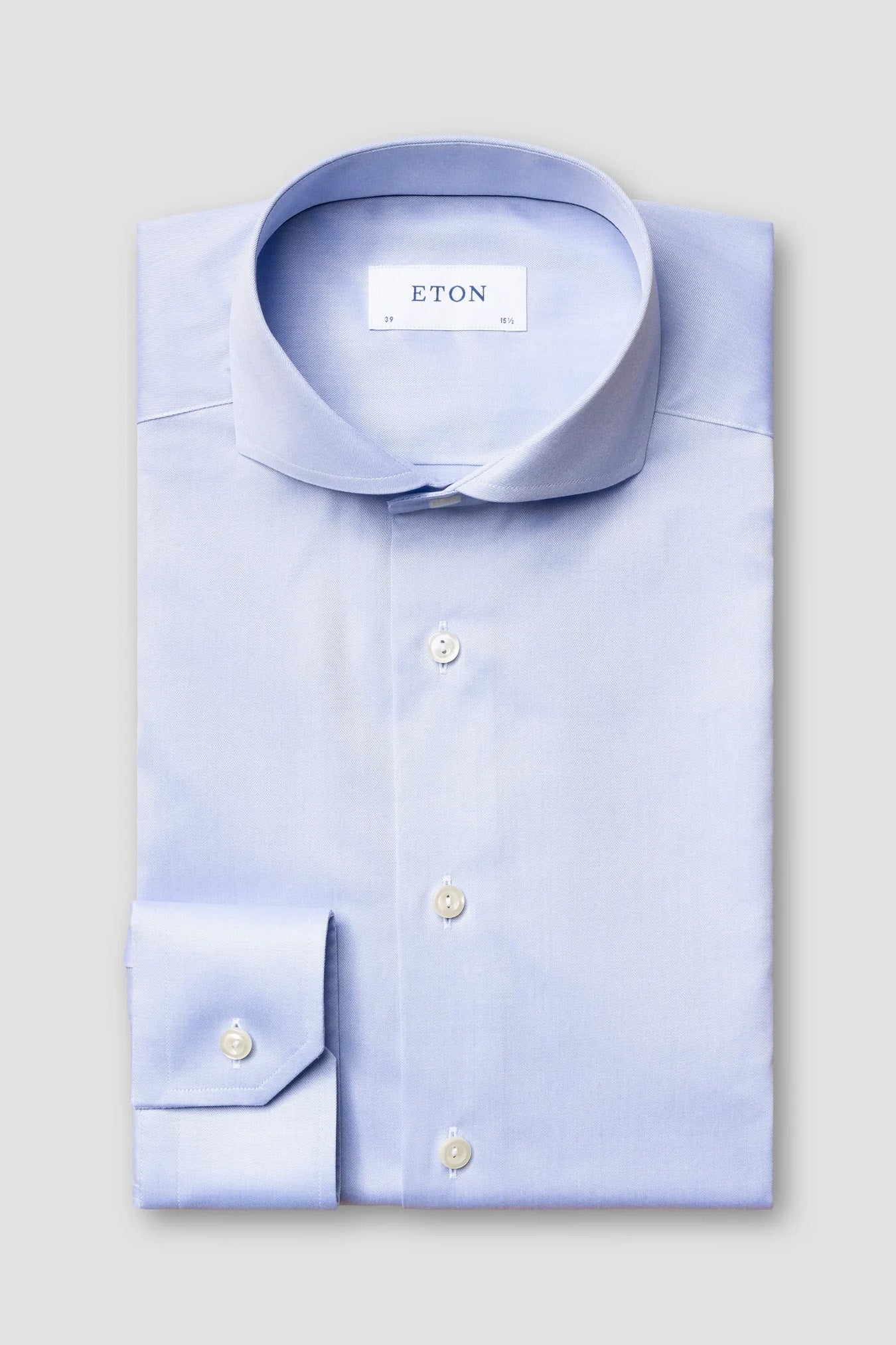 Light Blue Signature Twill Shirt Slim fit- Light Blue