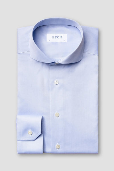 Light Blue Signature Twill Shirt Slim fit- Light Blue