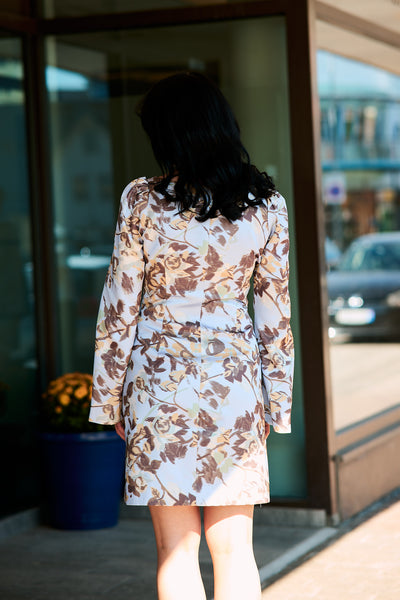 Tailord Satin Mini Dress - Wallpaper