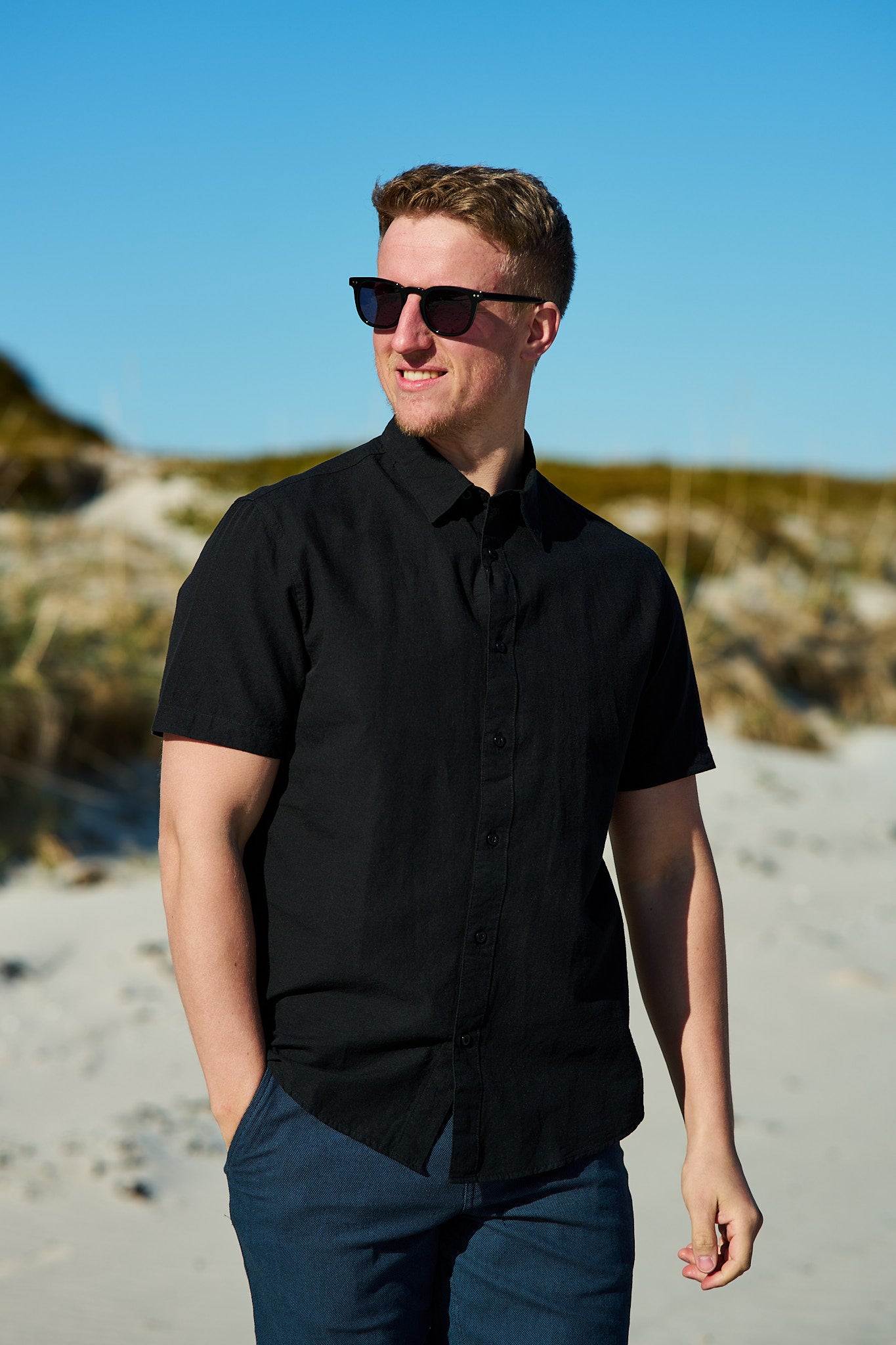 Reg-Sun Shirt SS - Black