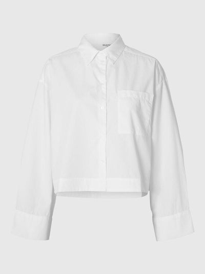 Astha Ls Cropped Boxy Shirt