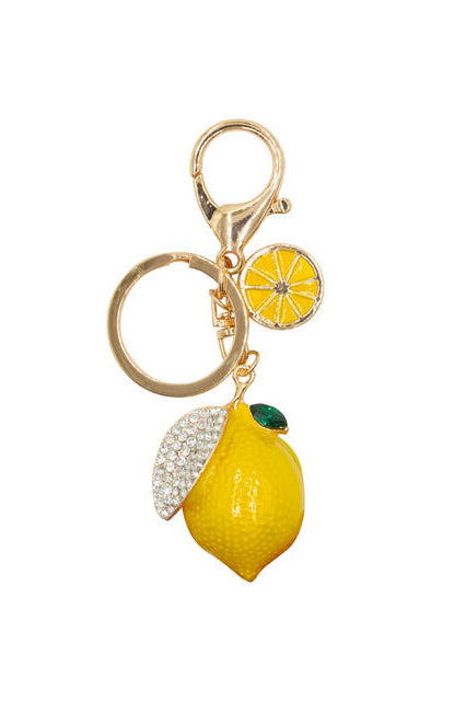 Veskepynt og Nøkkelring Lemon