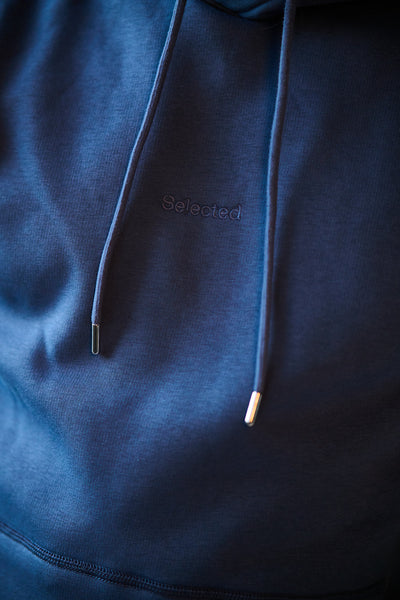 Hankie Logo Hood Sweat Noos - Vintage Indigo