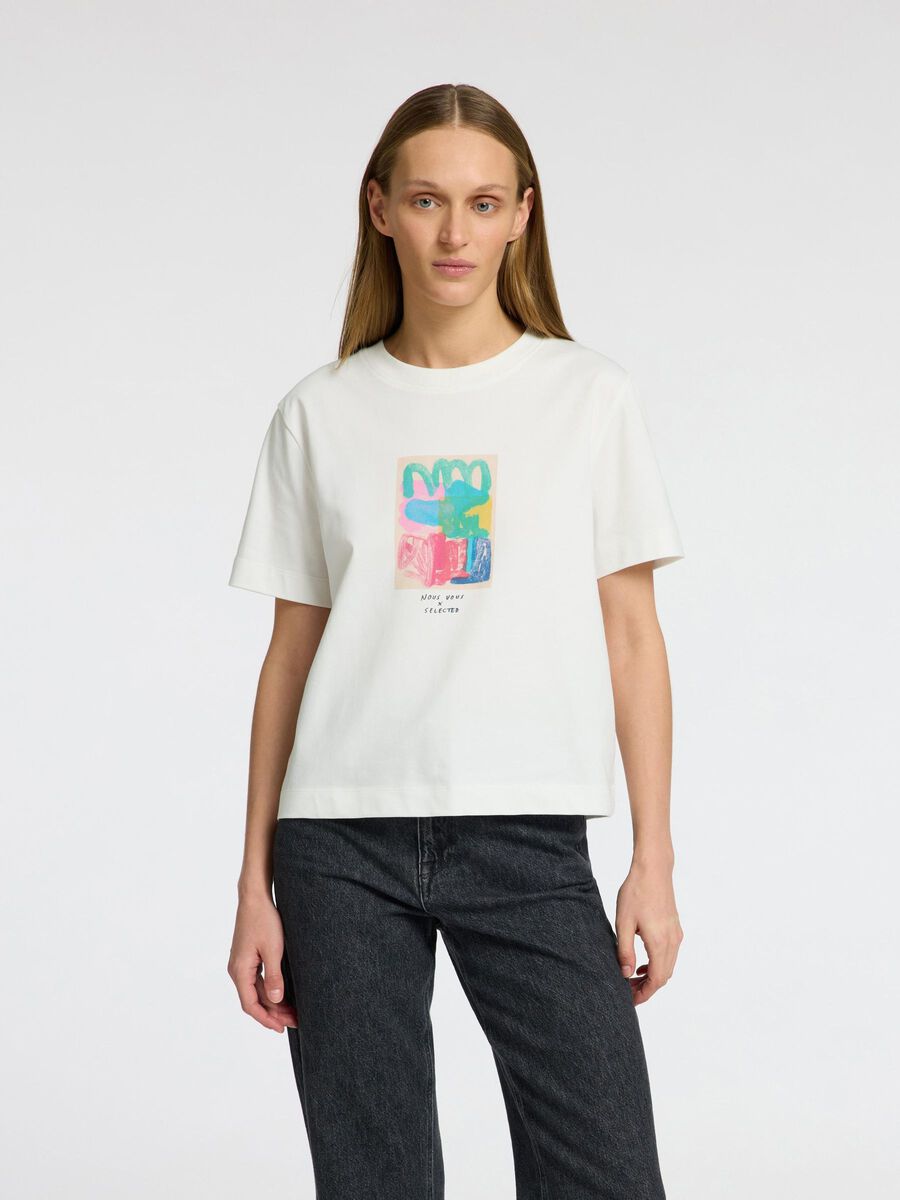 Essential SS Boxy Printed Tee