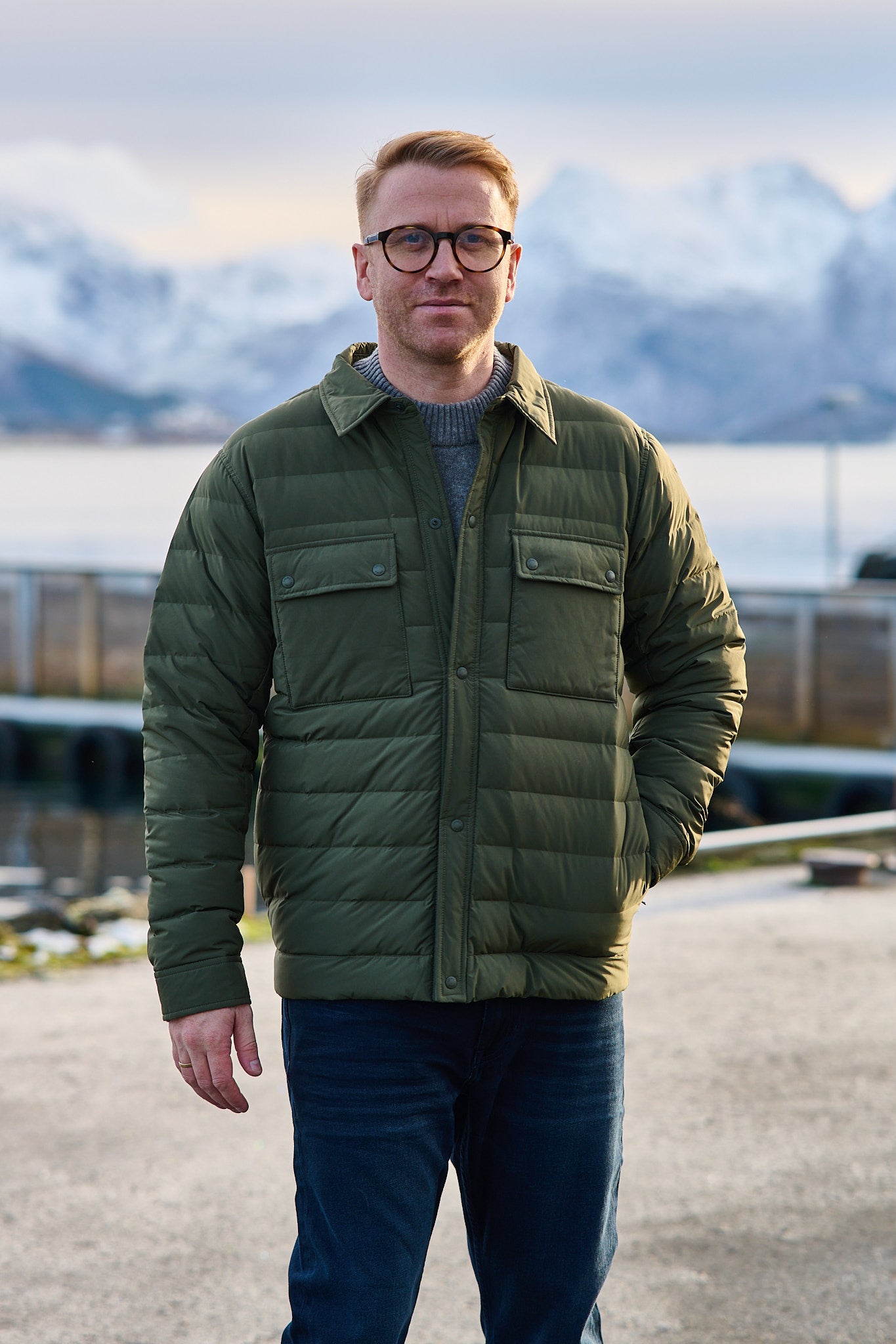 Sapparo Down Shirt - Olive