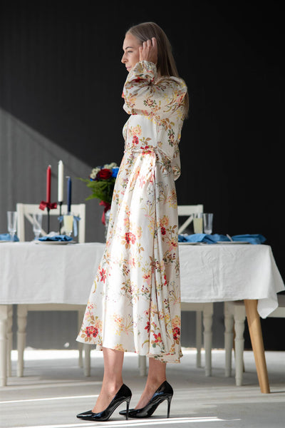 Viscose Shirt Dress Botanical