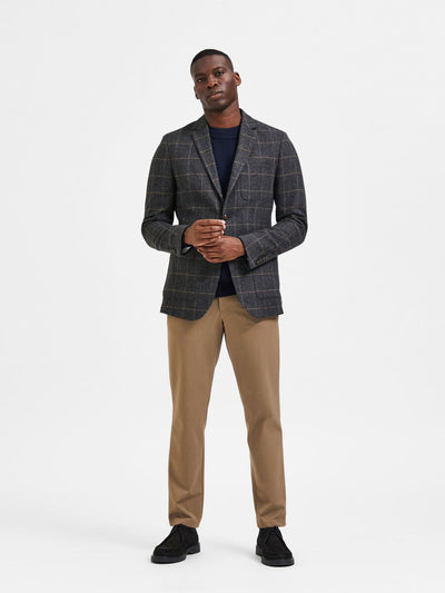 Slim-Dallas Wool Chk Blz